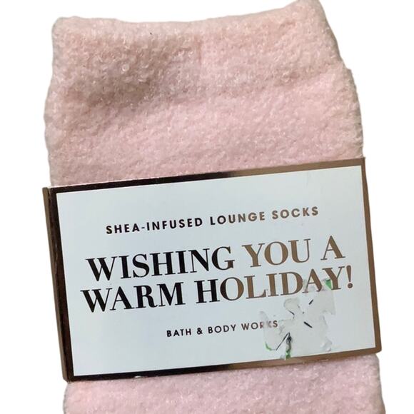 Bath & Body Works Pink Holiday Socks - Picture 7 of 7